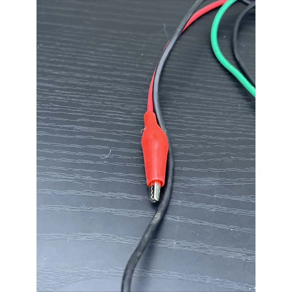 3Pc‎ Electrochemical Workstation Electrode Clip Leads 5 Ft Crocodile Clips